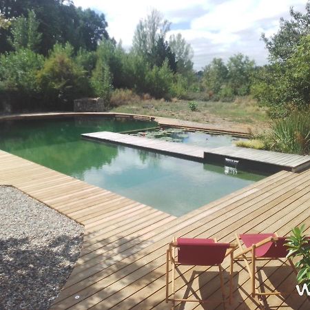 Gite Les Cabanes De Fallot Pour 15 Personnes - Piscine Naturelle L'isle-Bouzon Kültér fotó